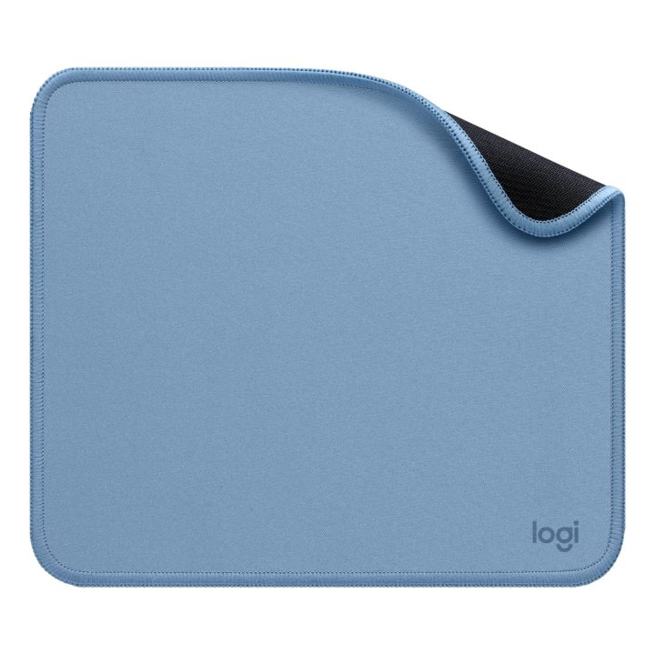Alfombrilla Logitech Studio Material Reciclado Pet Superficie Tela Goma Antideslizante 230x200mm Gris Azulado