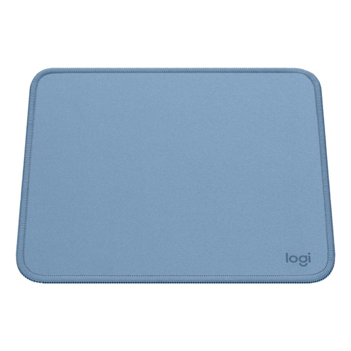 Alfombrilla Logitech Studio Material Reciclado Pet Superficie Tela Goma Antideslizante 230x200mm Gris Azulado
