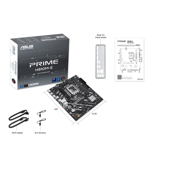 (km0) Pb Asus Prime H810m-e-csm Skt Lga1851 Microatx 2xddr5 Displayport Hdmi Lan Usb 5gbps Cash30