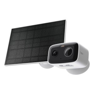 Camara Ip Exterior Wifi Tp-link Tapo Tc80 Kit Ip65 Fhd 2mp Bateria Panel Solar Audio Bidireccional