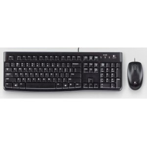 Teclado Y Mouse Logitech Mk120 Con Cable Portugues Usb P n 920-002547
