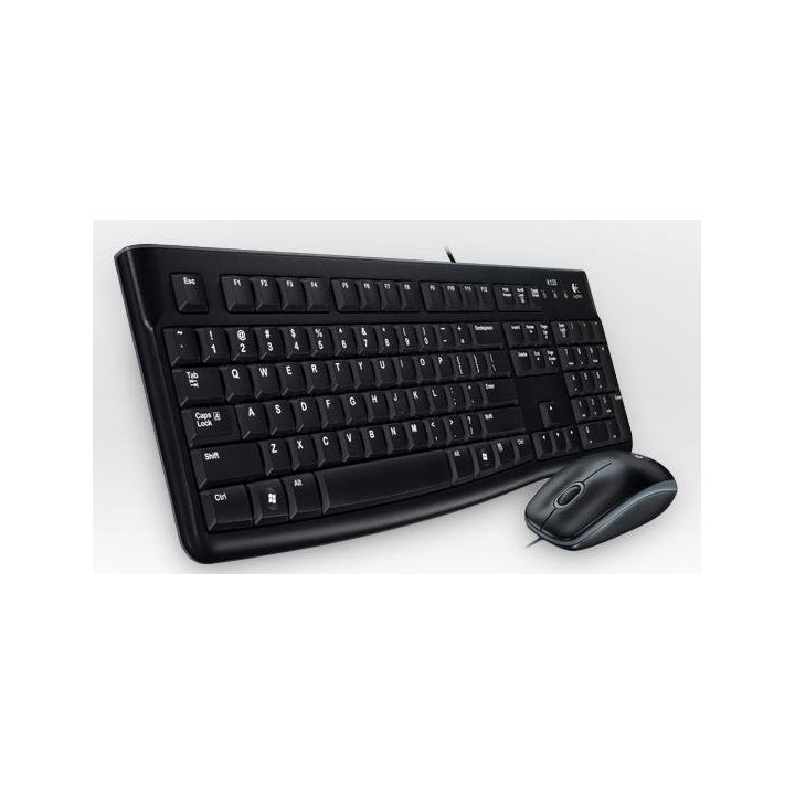 Teclado Y Mouse Logitech Mk120 Con Cable Portugues Usb P n 920-002547