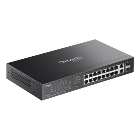 Switch Semigestionable Tp-link Omada Es220gp Gigabit 16xpoe+ 2xrj45 2xsfp 150w Fanless Rack