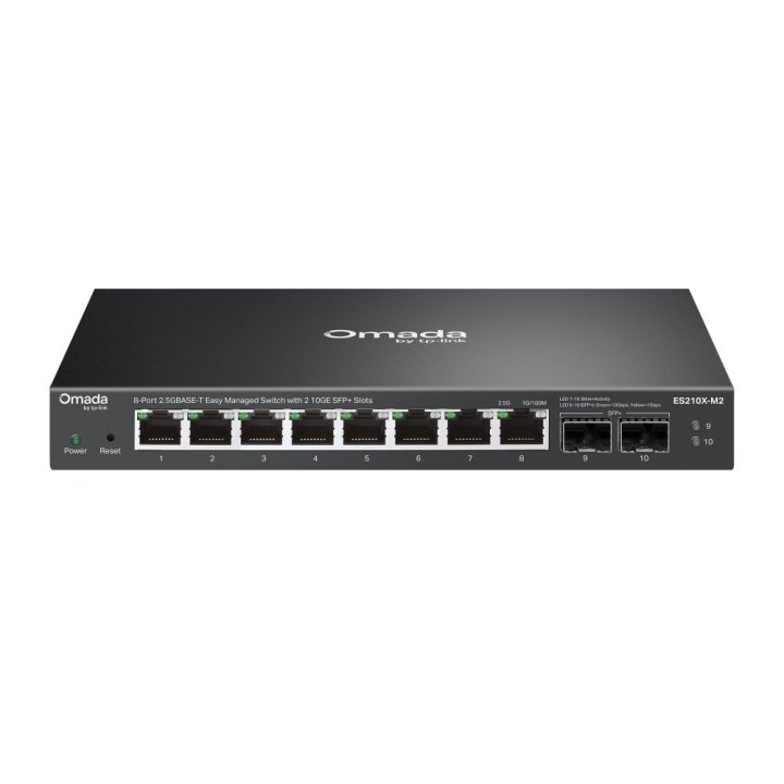 Switch Gestionable Tp-link Omada Agile Es210x-m2 8x2.5gb Lan 2x10gb Sfp+ Easy Managed Centralized 
