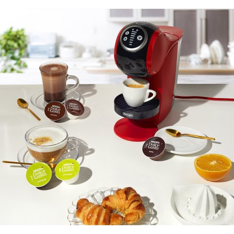 Cafetera Delonghi Edg315r Genio Plus Roja Capsulas Dolce Gusto 1460w 15 Bares Automatica Dep. 0.8l