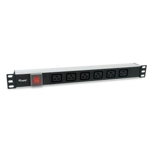 Regleta Rack 19" 1u Equip 6 Tomas C19 Con Interruptor Conector Iec20 333319