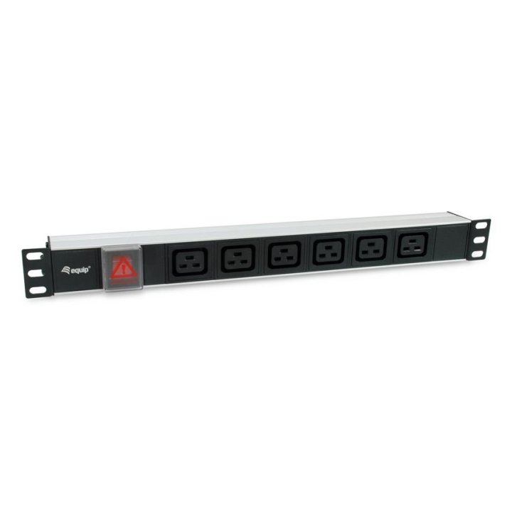 Regleta Rack 19" 1u Equip 6 Tomas C19 Con Interruptor Conector Iec20 333319