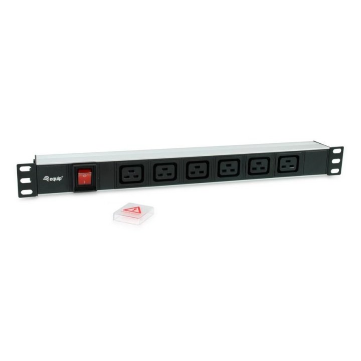 Regleta Rack 19" 1u Equip 6 Tomas C19 Con Interruptor Conector Iec20 333319