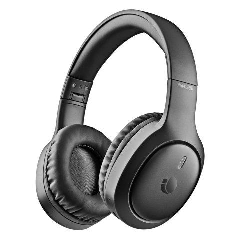 Headset Bluetooth Ngs Artica Tempest Black Diadema Mic Negro Reproduccion 80h Carga Usb-c