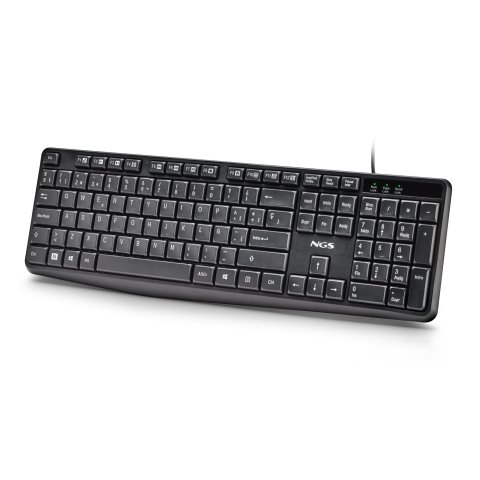 Teclado Y Mouse Ngs Cocoa Kit V2 Usb 1000dpi 12 Teclas Multimedia Diseño Resistente Derrames Negro