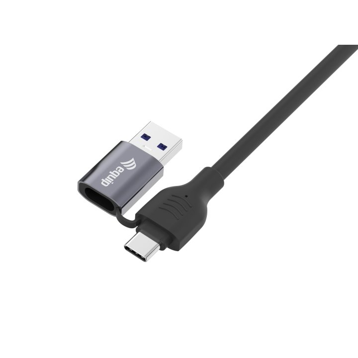 Cable Adaptador De Red Equip Usb-c + A A Rj45 Gigabit Lan 3.0m Negro