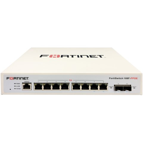 Switch Gestionable Fortinet Fortiswitch 108f-fpoe 10p 8xge Poe+ 2xsfp L2+ Blanco