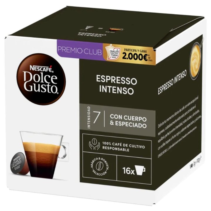 Capsulas Dolce Gusto Espresso Intenso Tripack Nescafe 48 Unidades (16x3)