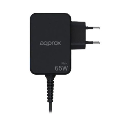 Cargador Usb Gan Approx 65w Cable Usb-c Soldado...