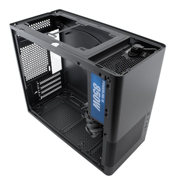 Caja Micro Atx Coolbox Mp2 Frontal Rejilla Disipador Max 160mm Gpu Max 350mm Negro