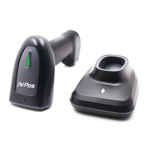 Scanner Codigo De Barras Avpos Bt230 Inalambrico 1d 2d Qr Conexion Usb Bt 2.4ghz Con Base Negro