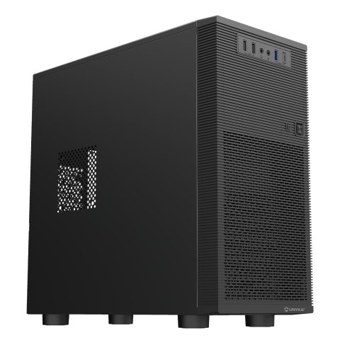 Caja Micro Atx Unykach Aero C15 Uk52015 Frontal Rejilla Disipador Max 150mm Gpu Max 295mm Negro