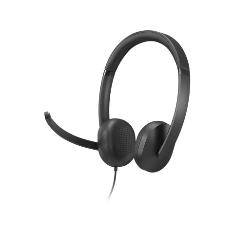 Headset Lenovo Wired Voip Headset 5000 Negro Con Microfono Usb-c Usb-a Teams
