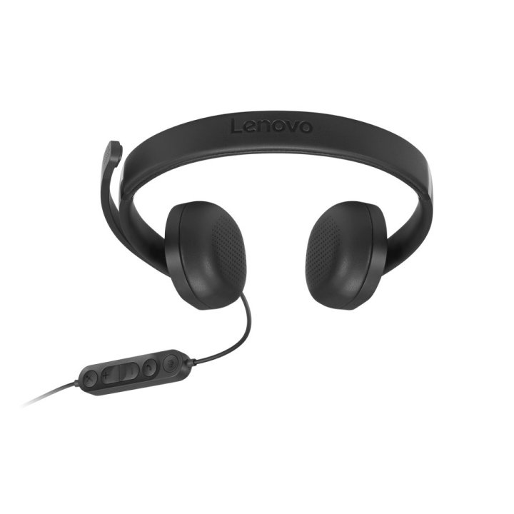 Headset Lenovo Wired Voip Headset 5000 Negro Con Microfono Usb-c Usb-a Teams