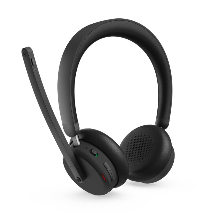 Headset Lenovo Bluetooth Wireless Anc Headset 6550 Negro Con Microfono Usb-a Teams