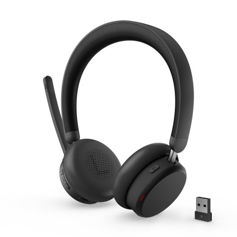 Headset Lenovo Bluetooth Wireless Anc Headset 6550 Negro Con Microfono Usb-a Teams