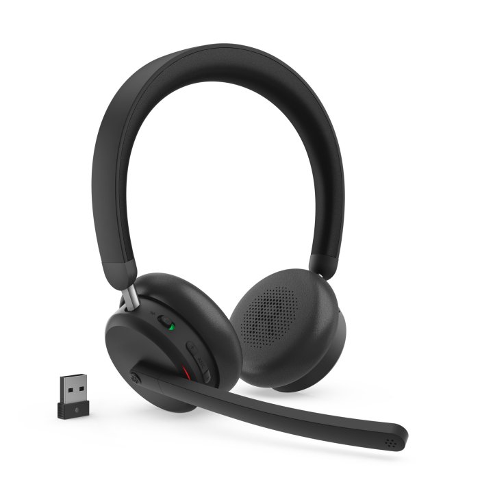 Headset Lenovo Bluetooth Wireless Anc Headset 6550 Negro Con Microfono Usb-a Teams