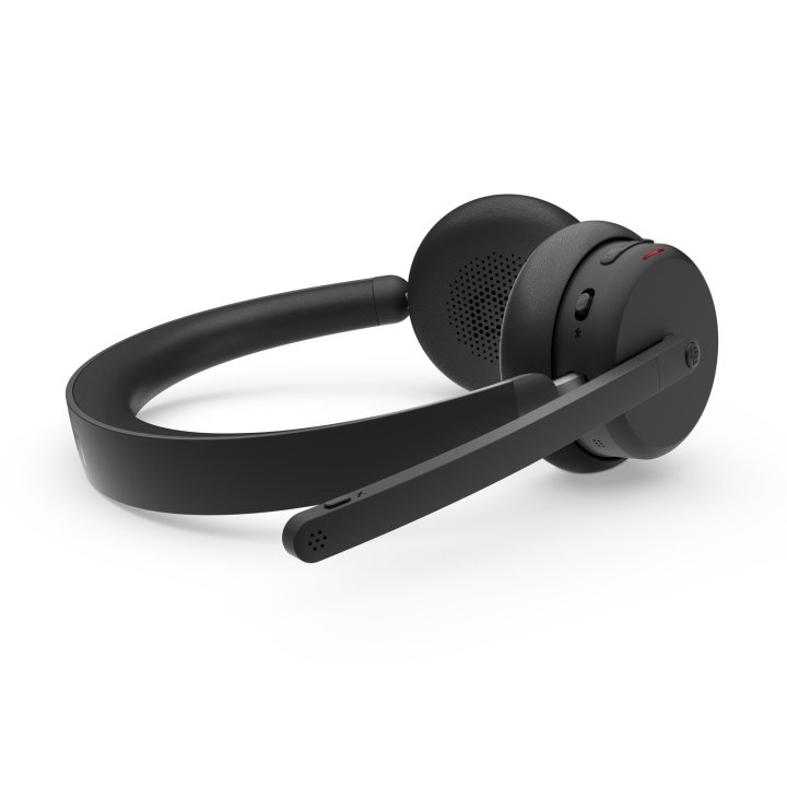 Headset Lenovo Bluetooth Wireless Anc Headset 6550 Negro Con Microfono Usb-a Teams