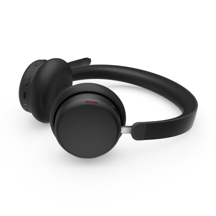 Headset Lenovo Dual-mode Wireless Anc Headset 6550 Negro Con Microfono Bluetooth Receiver Usb-c Teams