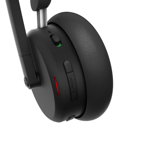 Headset Lenovo Dual-mode Wireless Anc Headset 6550 Negro Con Microfono Bluetooth Receiver Usb-c Teams