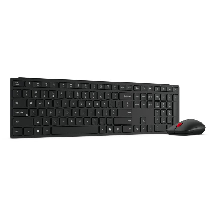 Teclado Y Mouse Lenovo Wireless Multi-mode Pro Combo 6000 Negro Inalambrico 2.4ghz Bt Receptor Usb-a