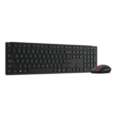 Teclado Y Mouse Lenovo Wireless Multi-mode Pro Combo 6000 Negro Inalambrico 2.4ghz Bt Receptor Usb-a
