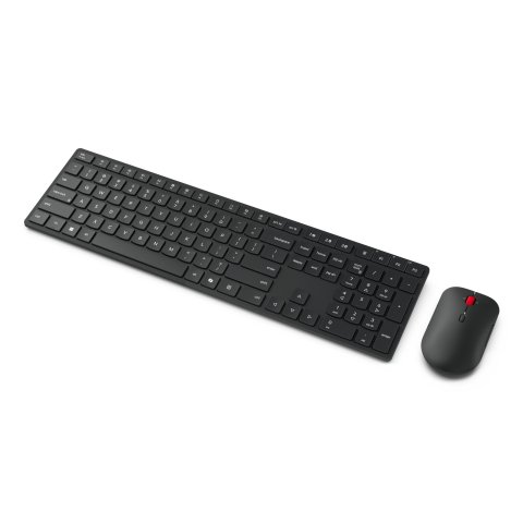 Teclado Y Mouse Lenovo Wireless Multi-mode Pro Combo 6000 Negro Inalambrico 2.4ghz Bt Receptor Usb-a