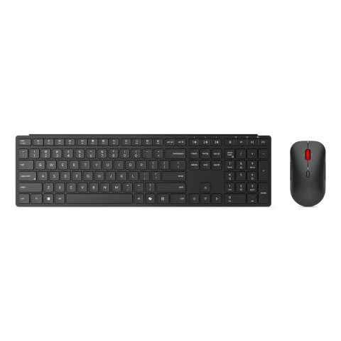 Teclado Y Mouse Lenovo Wireless Multi-mode Pro Combo 6000 Negro Inalambrico 2.4ghz Bt Receptor Usb-a