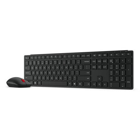 Teclado Y Mouse Lenovo Wireless Multi-mode Pro Combo 6000 Negro Inalambrico 2.4ghz Bt Receptor Usb-a