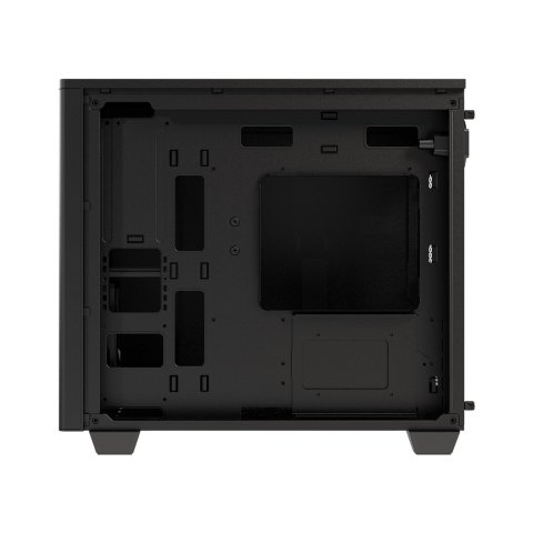 Caja Micro Atx Fsp Cst360 Frontal Rejilla Disipador Max 165mm Gpu Max 370mm Negro