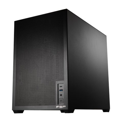 Caja Micro Atx Fsp S140 Cristal Templado Disipador Max 155mm Gpu Max 325mm Negro