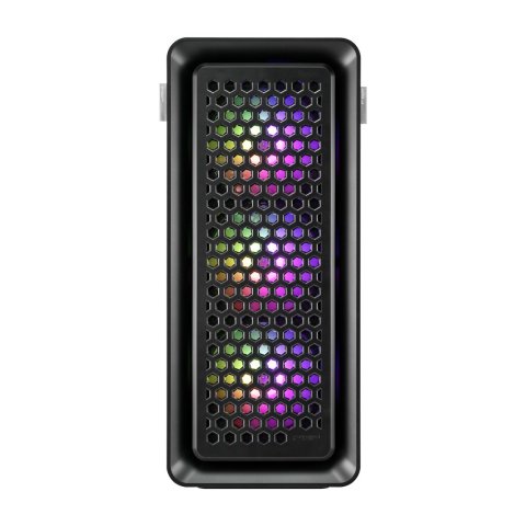 Caja E-atx Fsp Cut593a Cristal Templado Frontal Mesh 4xargb Disipador Max 175mm Gpu Max 400mm Negro