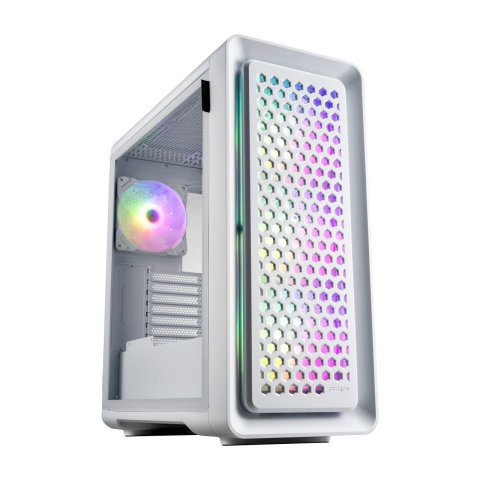 Caja E-atx Fsp Cut593p Cristal Cables Mallado Intercambiable Front 4xargb Cpu 175mm Gpu 400mm Blanca