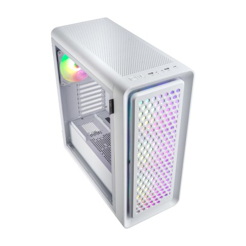 Caja E-atx Fsp Cut593p Cristal Cables Mallado Intercambiable Front 4xargb Cpu 175mm Gpu 400mm Blanca