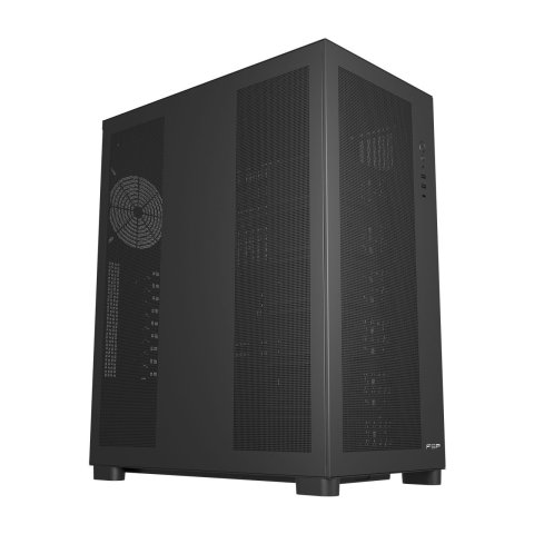 Caja E-atx Fsp U500 Front Mesh 5xpwm Pantalla Digital Cpu 180mm Gpu 420mm Negro