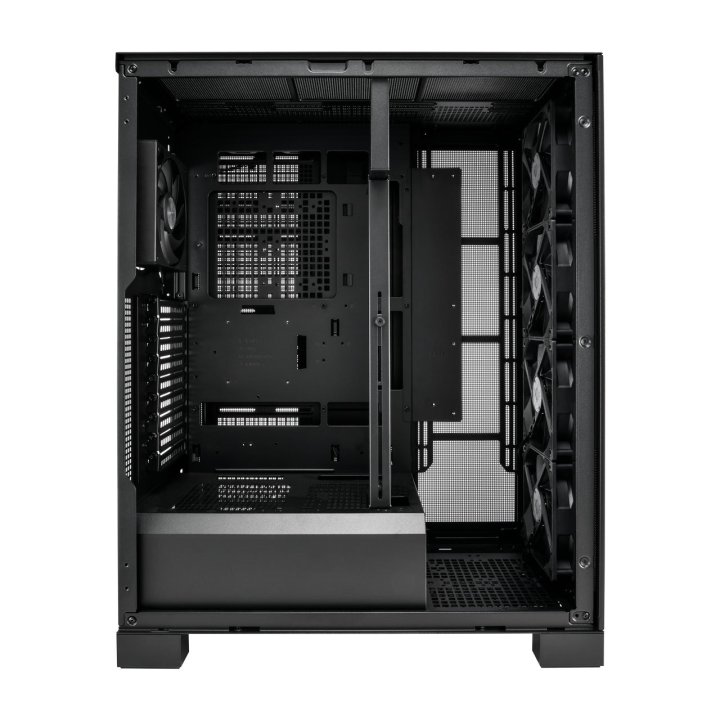 Caja E-atx Fsp U500 Front Mesh 5xpwm Pantalla Digital Cpu 180mm Gpu 420mm Negro