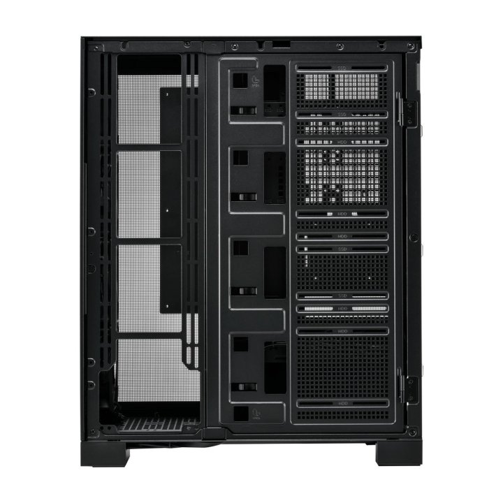 Caja E-atx Fsp U500 Front Mesh 5xpwm Pantalla Digital Cpu 180mm Gpu 420mm Negro