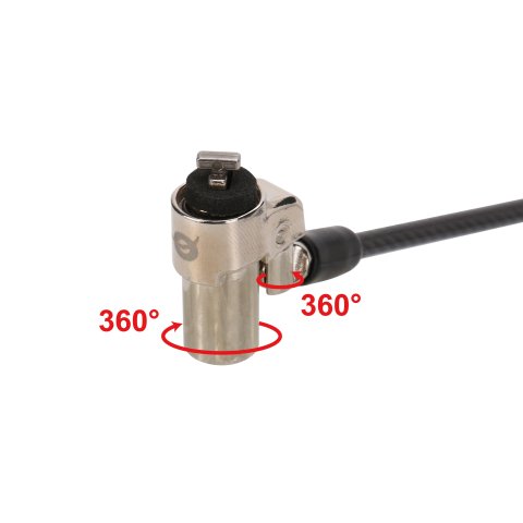 Cable De Seguridad Conceptronic Custodio02bsm Con Llave Compatible Con Llave Maestra