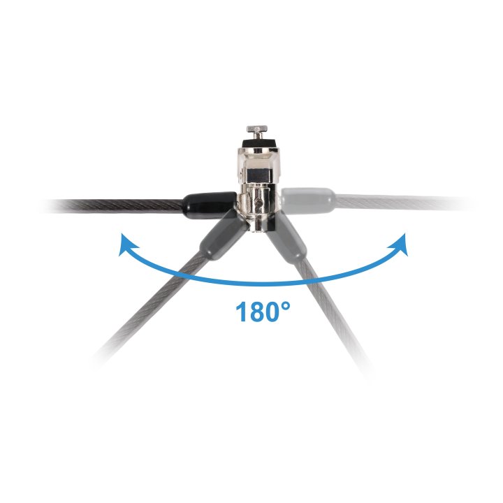 Cable De Seguridad Conceptronic Custodio02bsm Con Llave Compatible Con Llave Maestra