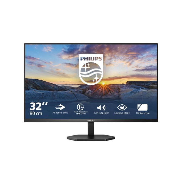 Monitor 32" Hdmi Vga Philips 32e1n3100la Fhd 1ms Wled Altavoces Vesa