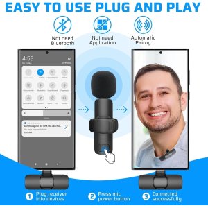 Microfono Home Tech Dk-4645 Smart Wireless Gadget Usb-c... 2
