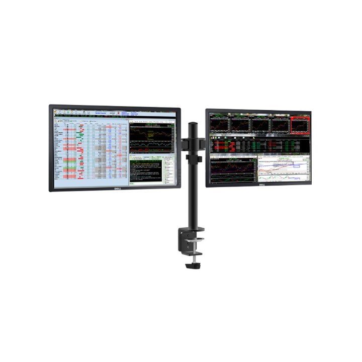Soporte De Mesa Approx Appsmd02 Para 2 Pantallas Approx Appsmd02 De 10" - 27" Brazos Con 2 Codos Y S