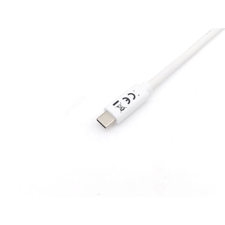 Cable Usb-c Macho Usb-c Macho Usb 3.2 2m Transferencia 5g 3a (60w) Color Blanco