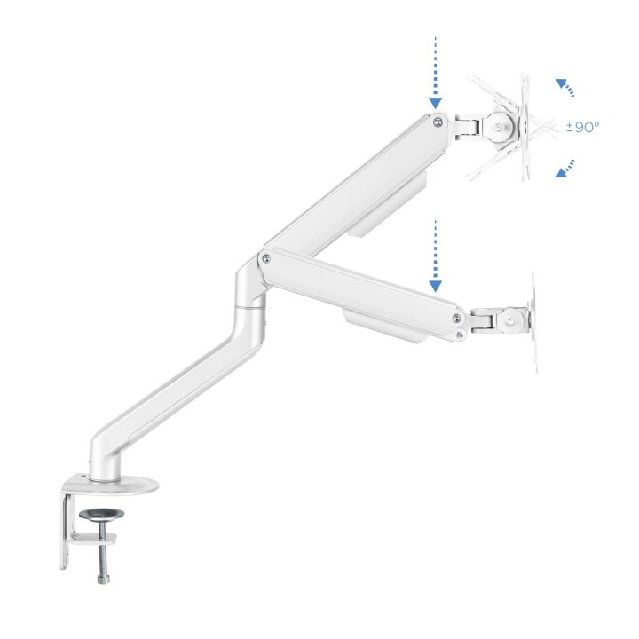 Soporte De Mesa Tooq Db4032tnr-w Para 1 Pantalla De 17-32" Max 9kg Vesa Max. 100x100 Blanco