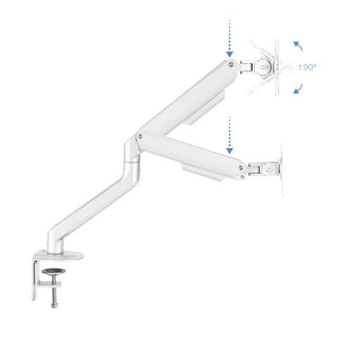 Soporte De Mesa Tooq Db4032tnr-w Para 1 Pantalla De 17-32" Max 9kg Vesa Max. 100x100 Blanco